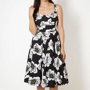 Debenhams Petite Collection Floral Pin Up Dress